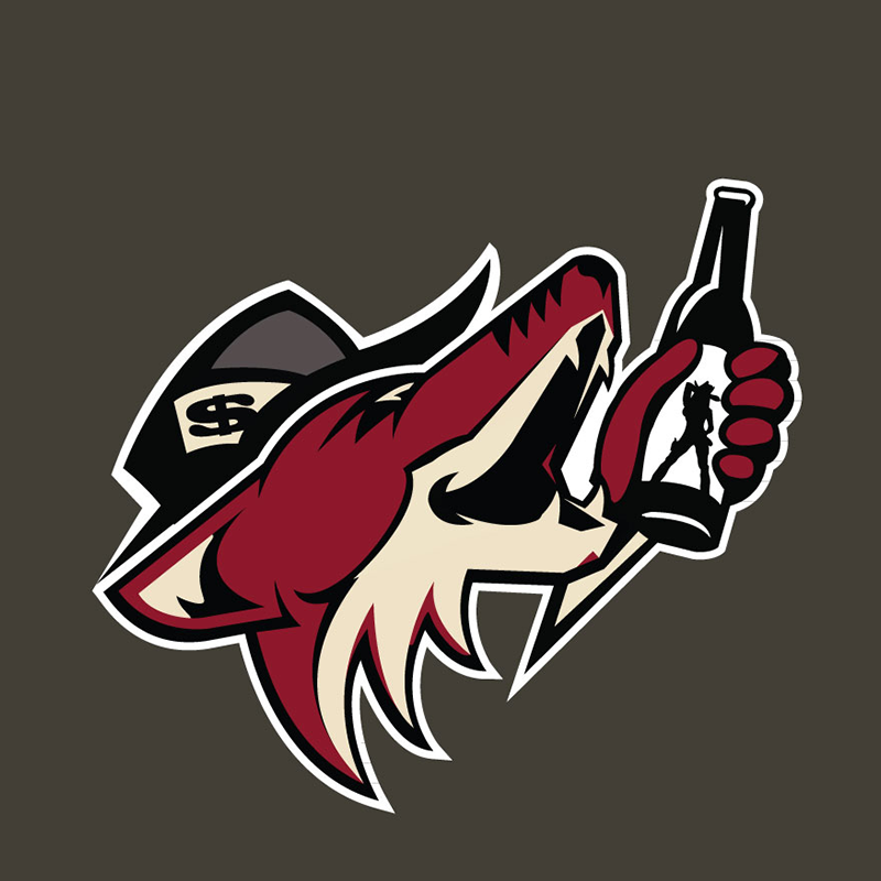 Arizona Coyotes Entertainment logo iron on heat transfer...